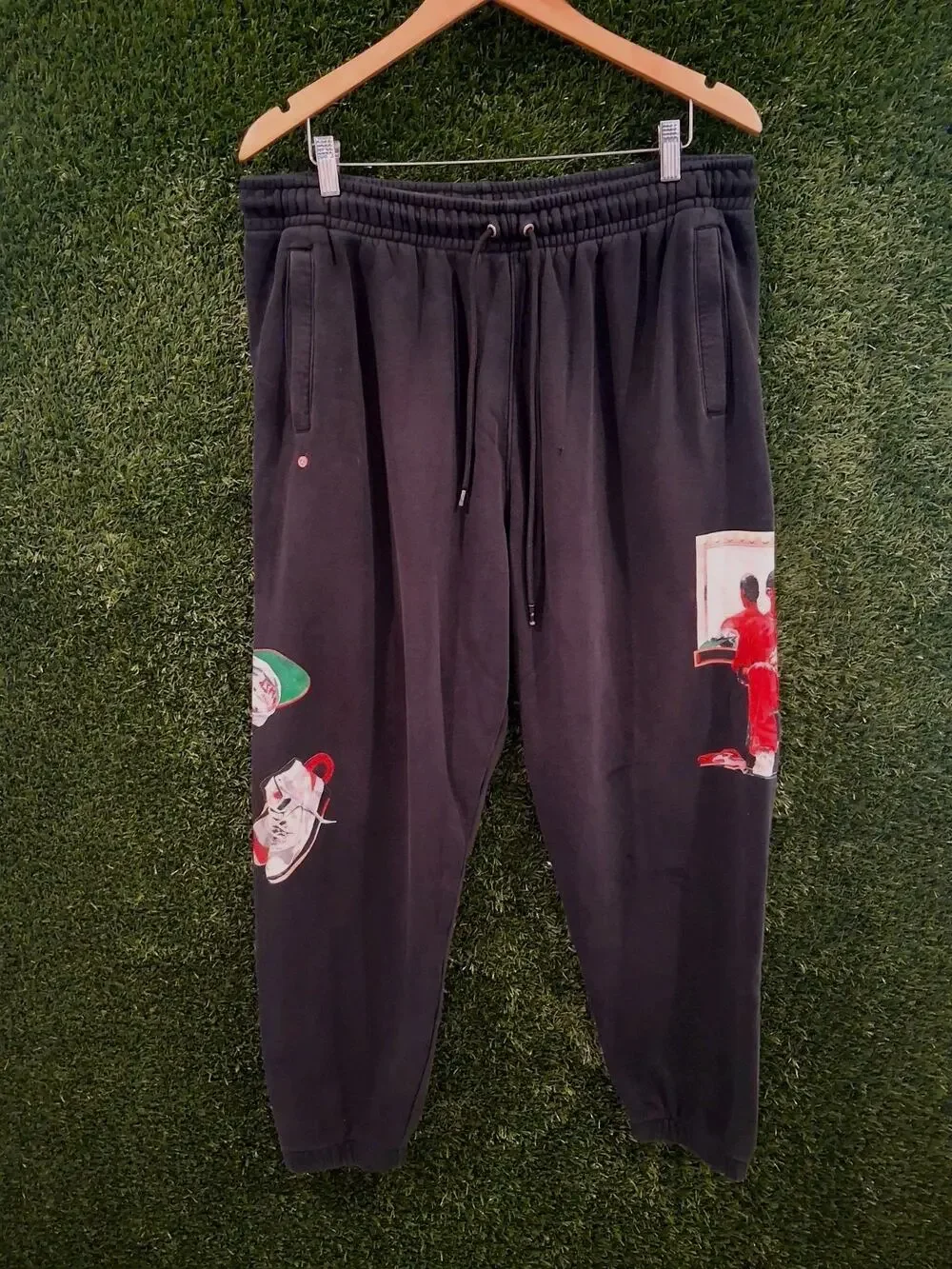 Nike Air Jordan Artist Series Jacob Rochester Fleece Pants Black  SZ XXL